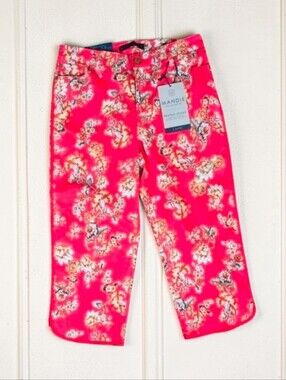 BANDOLINO | MANDIE THE PERFECT FIT FLORAL CAPRI PANTS -NWT!